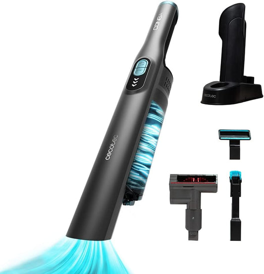 Cecotec Aspirador De Mano Sin Cable Conga Rockstar Micro+ Turbo. 210 W, Digital, 20 Kpa, Autonomía De Hasta 40 Min, 2 Modos, Accesorios: 2En1, Tapicerías, Motorizado De Tapicerías Y Colchones